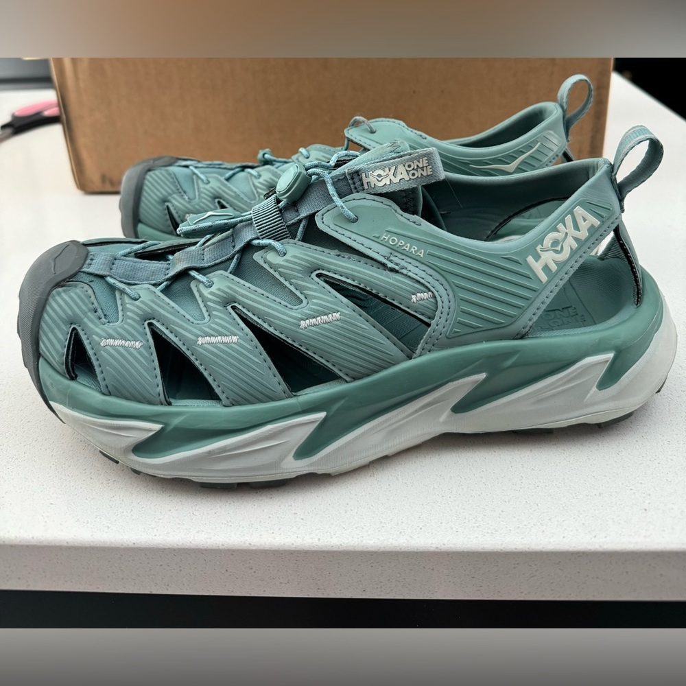 HOKA ONE ONE Hopara 'Trellis' (Teal) Women’s Hiking / Water Shoes 9.5